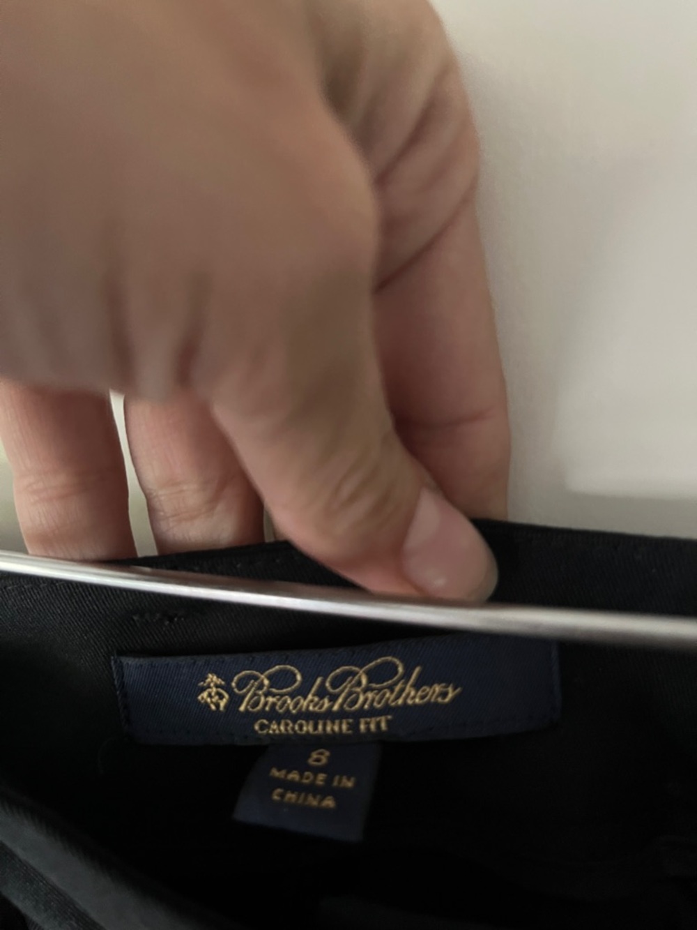 Brooks Brothers Caroline Fit 100% Wool, Navy, Size 8, straight leg trouser - Picture 4 of 5